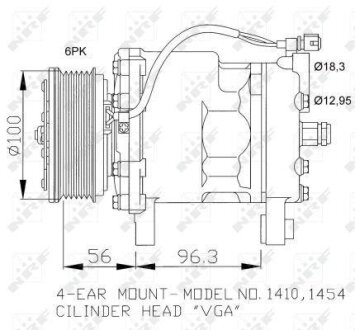 Компресор кондиціонера NRF 32065