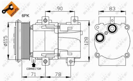 Компресор кондиціонера NRF 32110