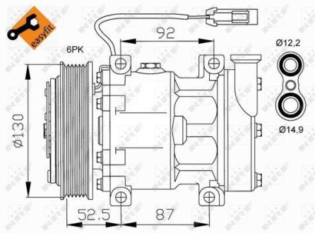 Компресор кондиціонера NRF 32113
