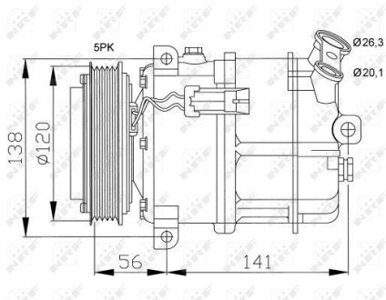 Компресор кондиціонера NRF 32117