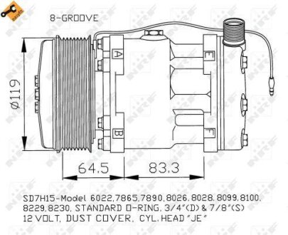 Компресор кондиціонера NRF 32142