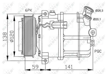 Компресор кондиціонера NRF 32191