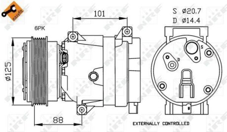 Компресор кондиціонера NRF 32231