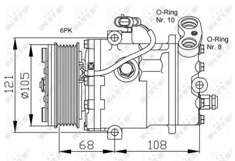 Компресор кондиціонера NRF 32232