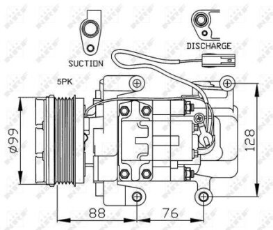 Компресор кондиціонера NRF 32234