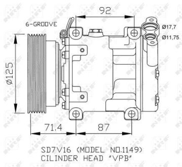 Компресор кондиціонера NRF 32267