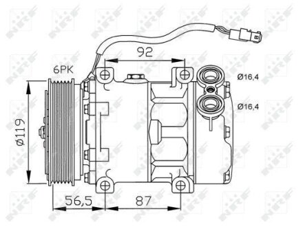 Компресор кондиціонера NRF 32278