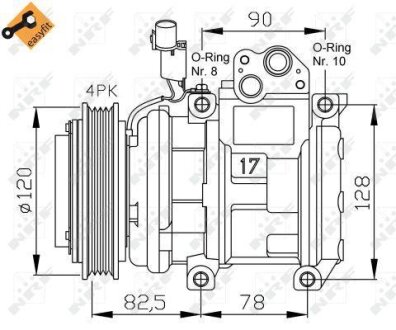 Компресор кондиціонера NRF 32449