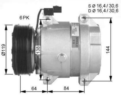 Компресор кондиціонера NRF 32483G
