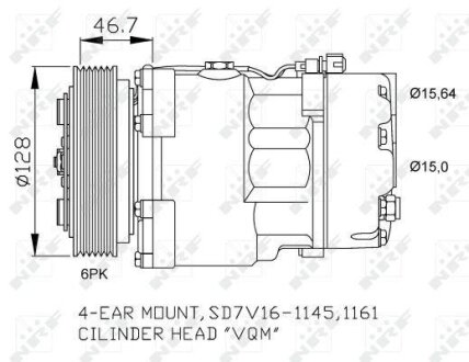 Компресор кондиціонера NRF 32489