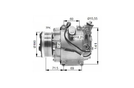 Компресор кондиціонера NRF 32491