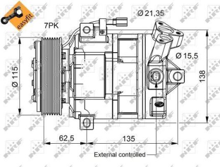 Компресор кондиціонера NRF 32692
