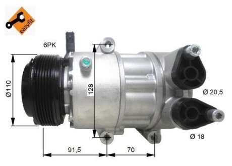 Компресор кондиціонера NRF 32812