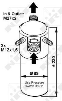 Осушувач кондиціонера NRF 33064