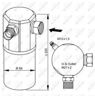 Осушувач кондиціонера NRF 33065