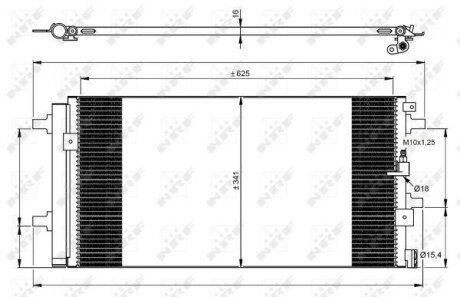 Радіатор кондиціонера NRF 350060