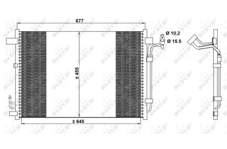 Радіатор кондиціонера NRF 350094