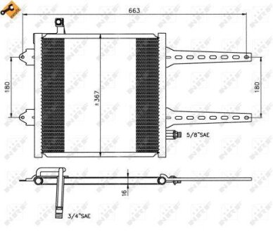 Радіатор кондиціонера NRF 35049