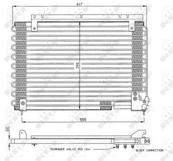 Радіатор кондиціонера NRF 35191