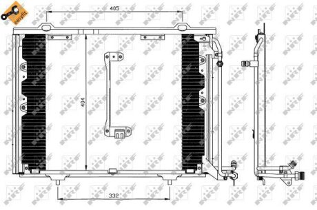 Радіатор кондиціонера NRF 35214