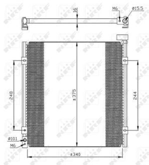Радіатор кондиціонера NRF 35264