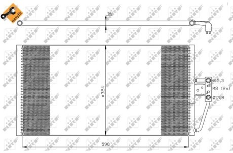 Радіатор кондиціонера NRF 35295