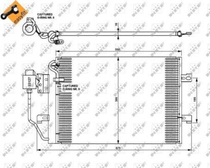 Радіатор кондиціонера NRF 35309
