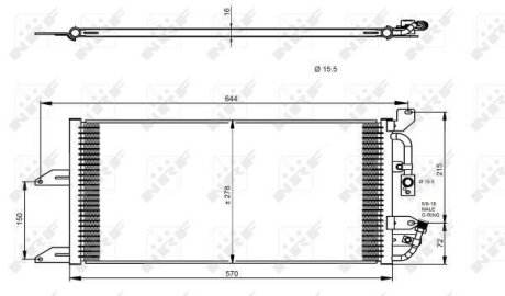 Радіатор кондиціонера NRF 35335