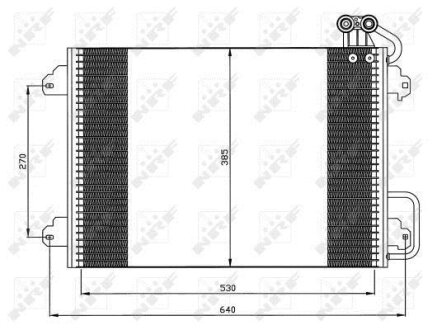 Радіатор кондиціонера NRF 35340