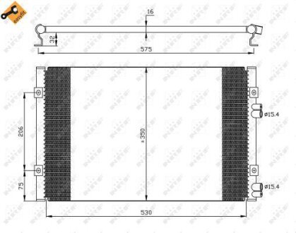 Радіатор кондиціонера NRF 35384