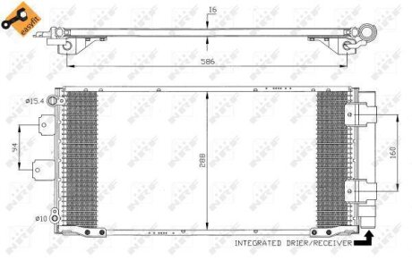Радіатор кондиціонера NRF 35436