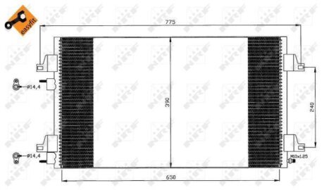 Конденсер кондиціонера NRF 35447