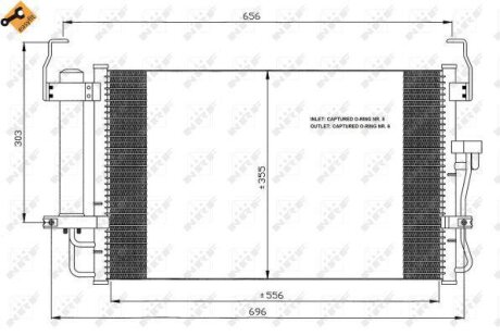 Радіатор кондиціонера NRF 35474