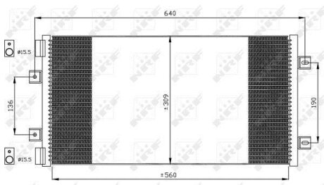 Радіатор кондиціонера NRF 35492