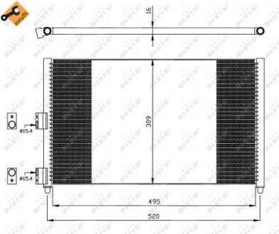 Радіатор кондиціонера NRF 35502