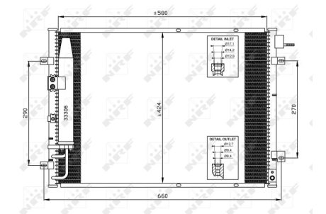 Конденсер кондиціонера NRF 35515