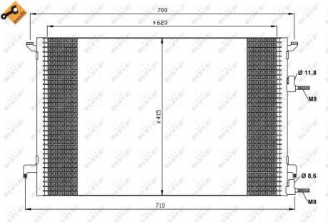 Радіатор кондиціонера NRF 35516