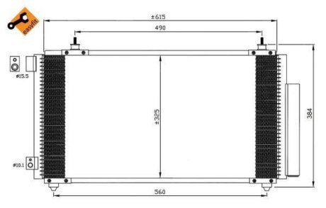 Радіатор кондиціонера NRF 35576