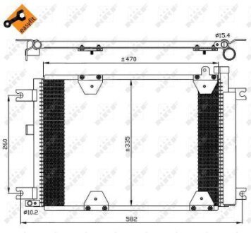 Радіатор кондиціонера NRF 35580