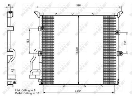 Випаровувач кондиціонера NRF 35586