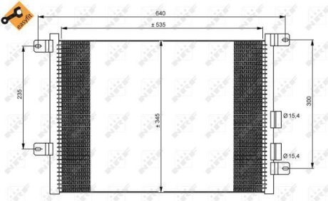 Радіатор кондиціонера NRF 35590