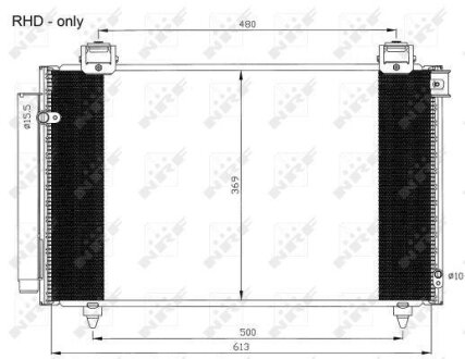 Радіатор кондиціонера NRF 35593