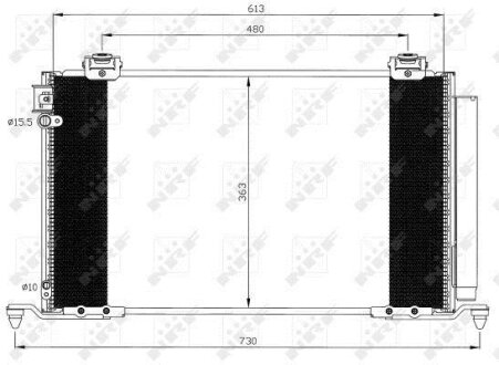 Радіатор кондиціонера NRF 35595