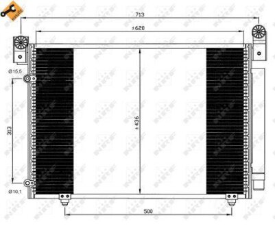 Радіатор кондиціонера NRF 35612