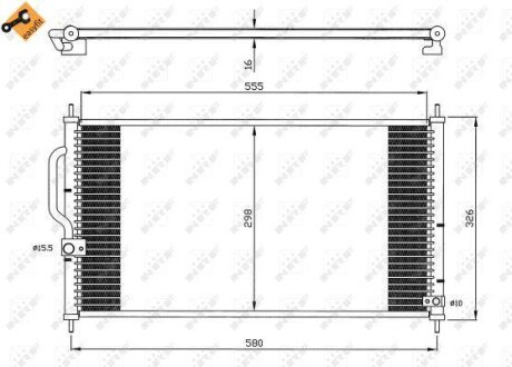 Радіатор кондиціонера NRF 35627