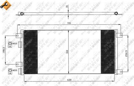 Радіатор кондиціонера NRF 35643