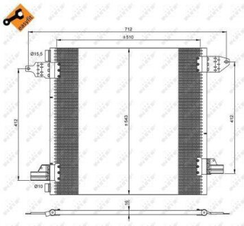 Радіатор кондиціонера NRF 35702