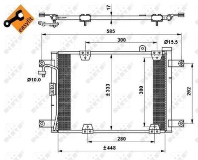 Радіатор кондиціонера NRF 35768