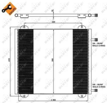 Радіатор кондиціонера NRF 35785