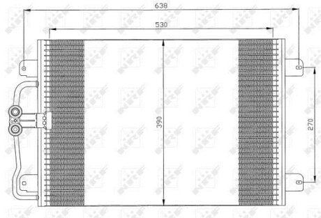 Радіатор кондиціонера NRF 35832